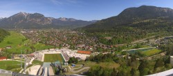 Archived image Webcam Garmisch-Partenkirchen - Great Olympic Hill of the ski stadium 09:00