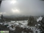 Archived image Webcam View from the top of the town hall in Masserberg towards the Thuringian Forest 06:00