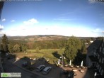 Archived image Webcam View from the top of the town hall in Masserberg towards the Thuringian Forest 17:00