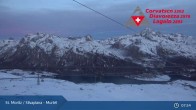 Archived image Webcam Corvatsch middle station Murtel 08:00