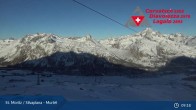 Archiv Foto Webcam Corvatsch Mittelstation Murtel 08:00