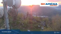 Archiv Foto Webcam Blick vom Gipfel des Tanvaldský Špičák ins Tal 02:00