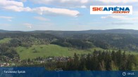 Archiv Foto Webcam Blick vom Gipfel des Tanvaldský Špičák ins Tal 08:00