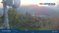 Archiv Foto Webcam Blick vom Gipfel des Tanvaldský Špičák ins Tal 01:00