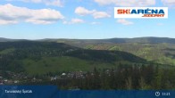 Archiv Foto Webcam Blick vom Gipfel des Tanvaldský Špičák ins Tal 14:00