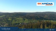 Archiv Foto Webcam Blick vom Gipfel des Tanvaldský Špičák ins Tal 18:00