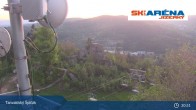 Archiv Foto Webcam Blick vom Gipfel des Tanvaldský Špičák ins Tal 02:00