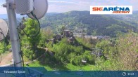 Archiv Foto Webcam Blick vom Gipfel des Tanvaldský Špičák ins Tal 14:00