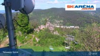Archiv Foto Webcam Blick vom Gipfel des Tanvaldský Špičák ins Tal 08:00