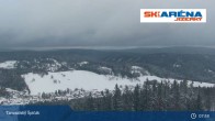 Archiv Foto Webcam Blick vom Gipfel des Tanvaldský Špičák ins Tal 07:00