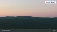 Archiv Foto Webcam Blick vom Gipfel des Tanvaldský Špičák ins Tal 02:00