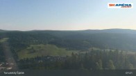 Archiv Foto Webcam Blick vom Gipfel des Tanvaldský Špičák ins Tal 06:00