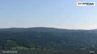 Archiv Foto Webcam Blick vom Gipfel des Tanvaldský Špičák ins Tal 08:00
