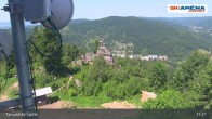 Archiv Foto Webcam Blick vom Gipfel des Tanvaldský Špičák ins Tal 10:00