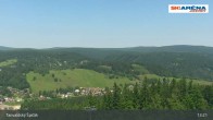Archiv Foto Webcam Blick vom Gipfel des Tanvaldský Špičák ins Tal 12:00