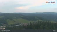 Archiv Foto Webcam Blick vom Gipfel des Tanvaldský Špičák ins Tal 18:00