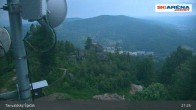 Archiv Foto Webcam Blick vom Gipfel des Tanvaldský Špičák ins Tal 20:00
