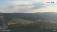 Archiv Foto Webcam Blick vom Gipfel des Tanvaldský Špičák ins Tal 06:00