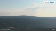 Archiv Foto Webcam Blick vom Gipfel des Tanvaldský Špičák ins Tal 07:00