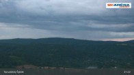 Archiv Foto Webcam Blick vom Gipfel des Tanvaldský Špičák ins Tal 02:00