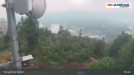 Archiv Foto Webcam Blick vom Gipfel des Tanvaldský Špičák ins Tal 04:00