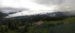 Archiv Foto Webcam Dachstein West: Bergstation Hornbahn 19:00