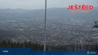 Archived image Webcam View from Stanice lanovky ČD, Liberec - Horní Hanychov 08:00