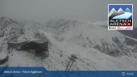 Archiv Foto Webcam Aletsch Arena: Bergstation Fiescheralp-Eggishorn 12:00