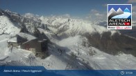 Archiv Foto Webcam Aletsch Arena: Bergstation Fiescheralp-Eggishorn 16:00