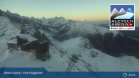 Archiv Foto Webcam Aletsch Arena: Bergstation Fiescheralp-Eggishorn 20:00