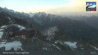 Archiv Foto Webcam Aletsch Arena: Bergstation Fiescheralp-Eggishorn 02:00