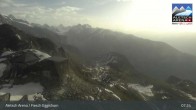 Archiv Foto Webcam Aletsch Arena: Bergstation Fiescheralp-Eggishorn 06:00