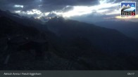 Archiv Foto Webcam Aletsch Arena: Bergstation Fiescheralp-Eggishorn 04:00