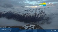 Archived image Webcam St. Moritz - Corviglia ski resort 19:00