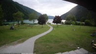 Archived image Webcam Stockenboi at lake Weissensee (East bank) 19:00
