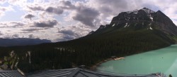 Archiv Foto Webcam Lake Louise: The Fairmont Chateau 08:00