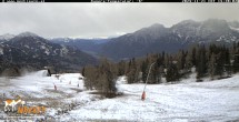 Archiv Foto Webcam Lienz: Blick auf die Meckisalm bei Zettersfeld 13:00