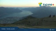 Archiv Foto Webcam Minusio - Cimetta Bergstation 02:00