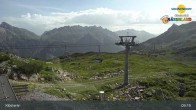 Archiv Foto Webcam Bergstation Sessellift Riedkopf (Klösterle) 08:00