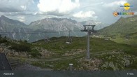 Archiv Foto Webcam Bergstation Sessellift Riedkopf (Klösterle) 16:00