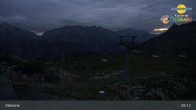 Archiv Foto Webcam Bergstation Sessellift Riedkopf (Klösterle) 04:00