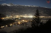 Archiv Foto Webcam Blick über Amlach und Lienz 01:00