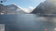 Archiv Foto Webcam Pertisau: Blick vom Hotel Post auf den Achensee 09:00