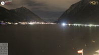 Archiv Foto Webcam Pertisau: Blick vom Hotel Post auf den Achensee 17:00