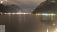 Archiv Foto Webcam Pertisau: Blick vom Hotel Post auf den Achensee 21:00