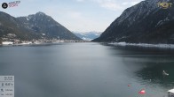 Archiv Foto Webcam Pertisau: Blick vom Hotel Post auf den Achensee 11:00