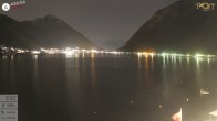 Archiv Foto Webcam Pertisau: Blick vom Hotel Post auf den Achensee 19:00