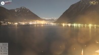 Archiv Foto Webcam Pertisau: Blick vom Hotel Post auf den Achensee 03:00