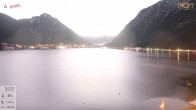 Archiv Foto Webcam Pertisau: Blick vom Hotel Post auf den Achensee 06:00