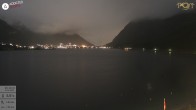 Archiv Foto Webcam Pertisau: Blick vom Hotel Post auf den Achensee 23:00